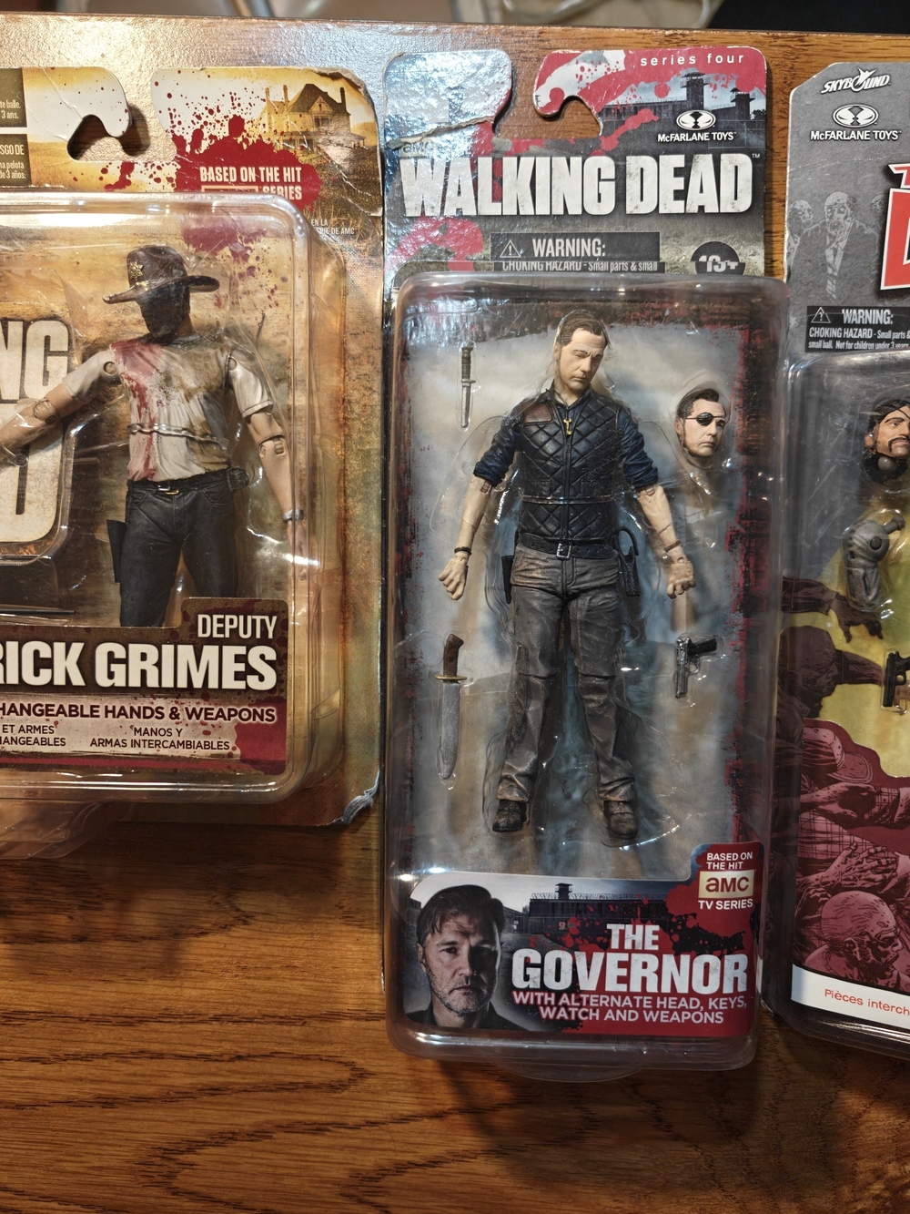 The Governor and Rick Grimes Walking Dead Action Figures.